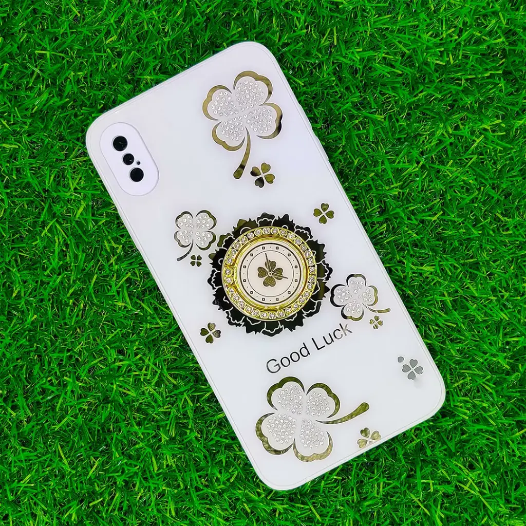 [PO60BIPXSMAX-6-1] iPhone XS MAX  Good Luch LV Back Case (White)