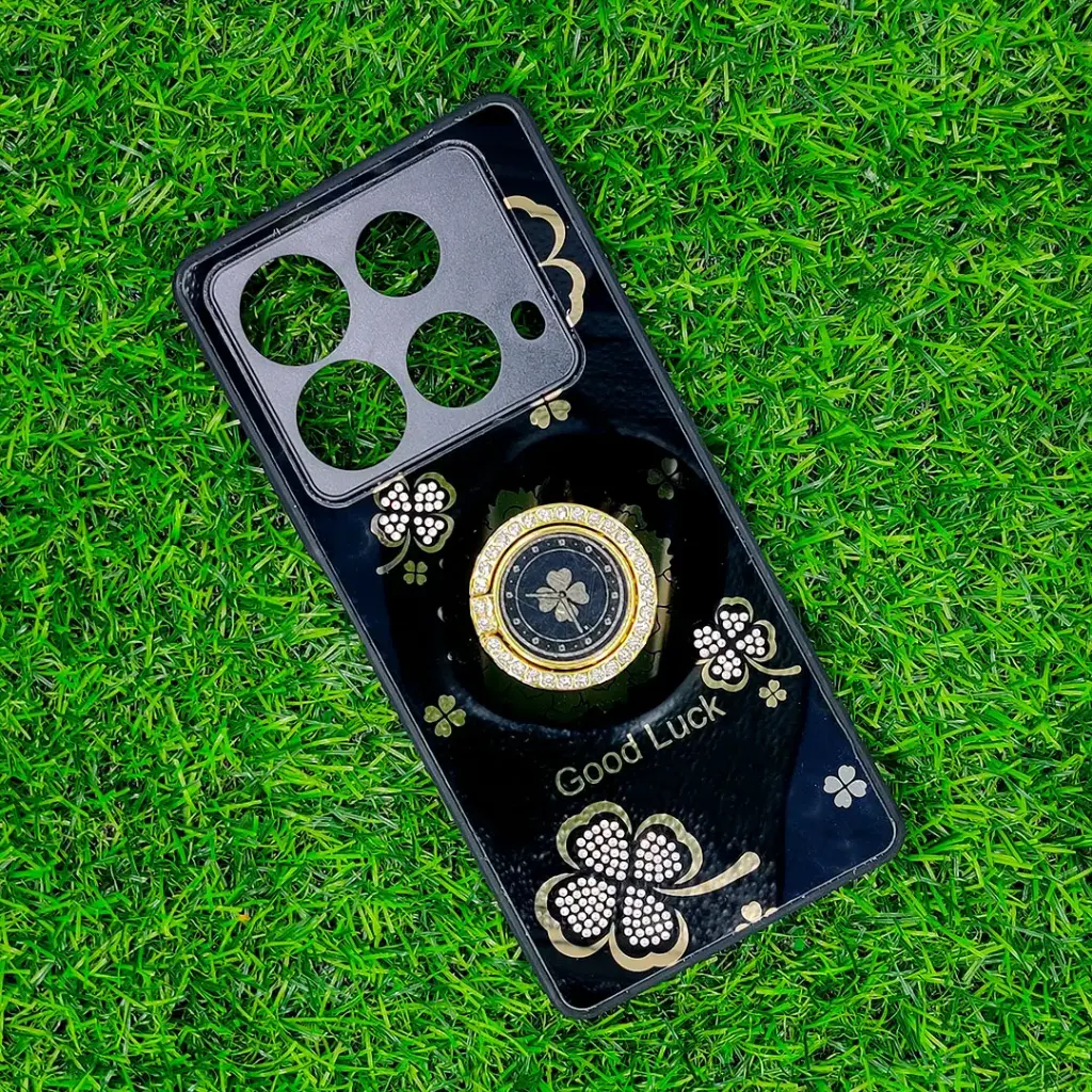 Infinix Note 40  Good Luch LV Back Case (Black)