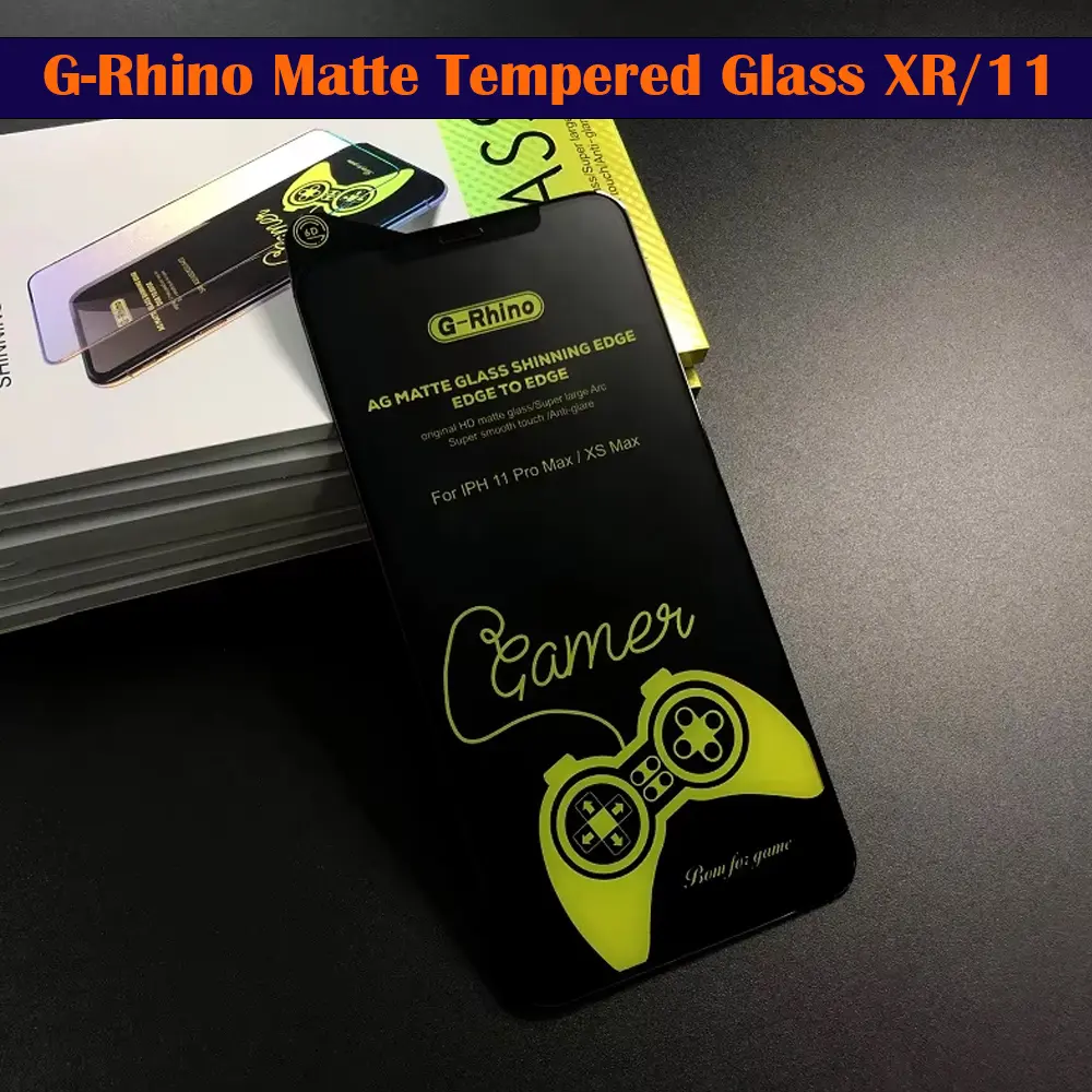 G-Rhino Matte Tempered Glass for iPhone XR/11 - Ultimate Screen Protection