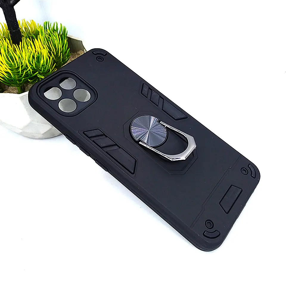 Infinix Smart 6 HD Armour Back Case (Black)