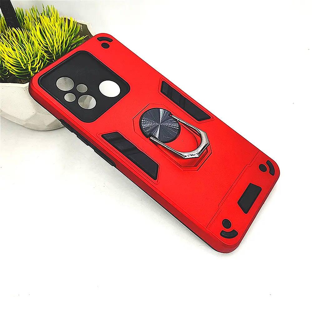 Xiaomi Redmi 12C|Poco C55 Armour Back Case (Red)