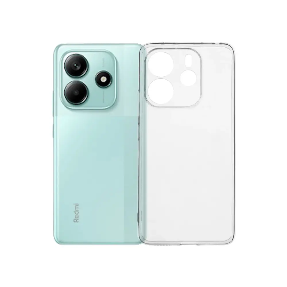 [PO7BMINOT14-3] Xiaomi Redmi Note 14 4G Dust Plug Transparent Back Case