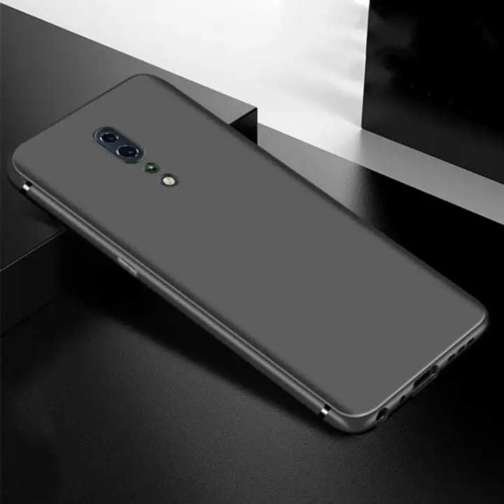 Oppo Reno Z Matte Soft Silicone Paper Case (Black)
