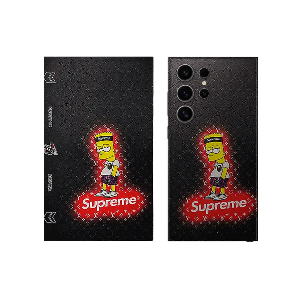 3D Printed Mobile Back Customize Skin ( Simpsons )