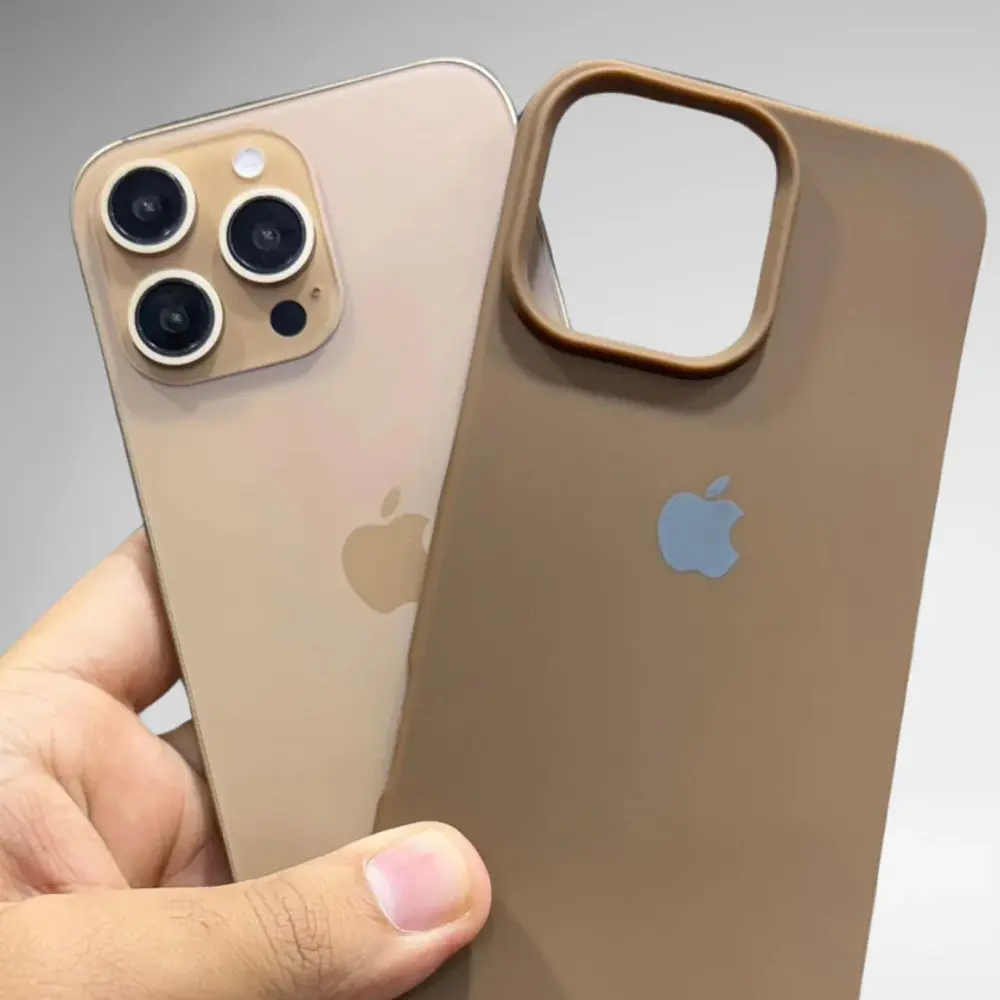 [PO23BIP16PMAX-1-42] iPhone 16 Pro Max Original Official Back Case (Desert Titanium)