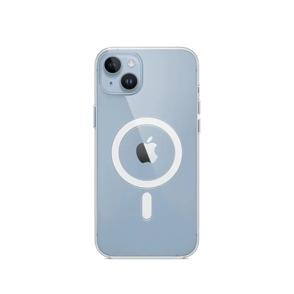 iPhone 14 Plus|15 Plus Magnetic Magsafe Wirelees Transparent Back Case