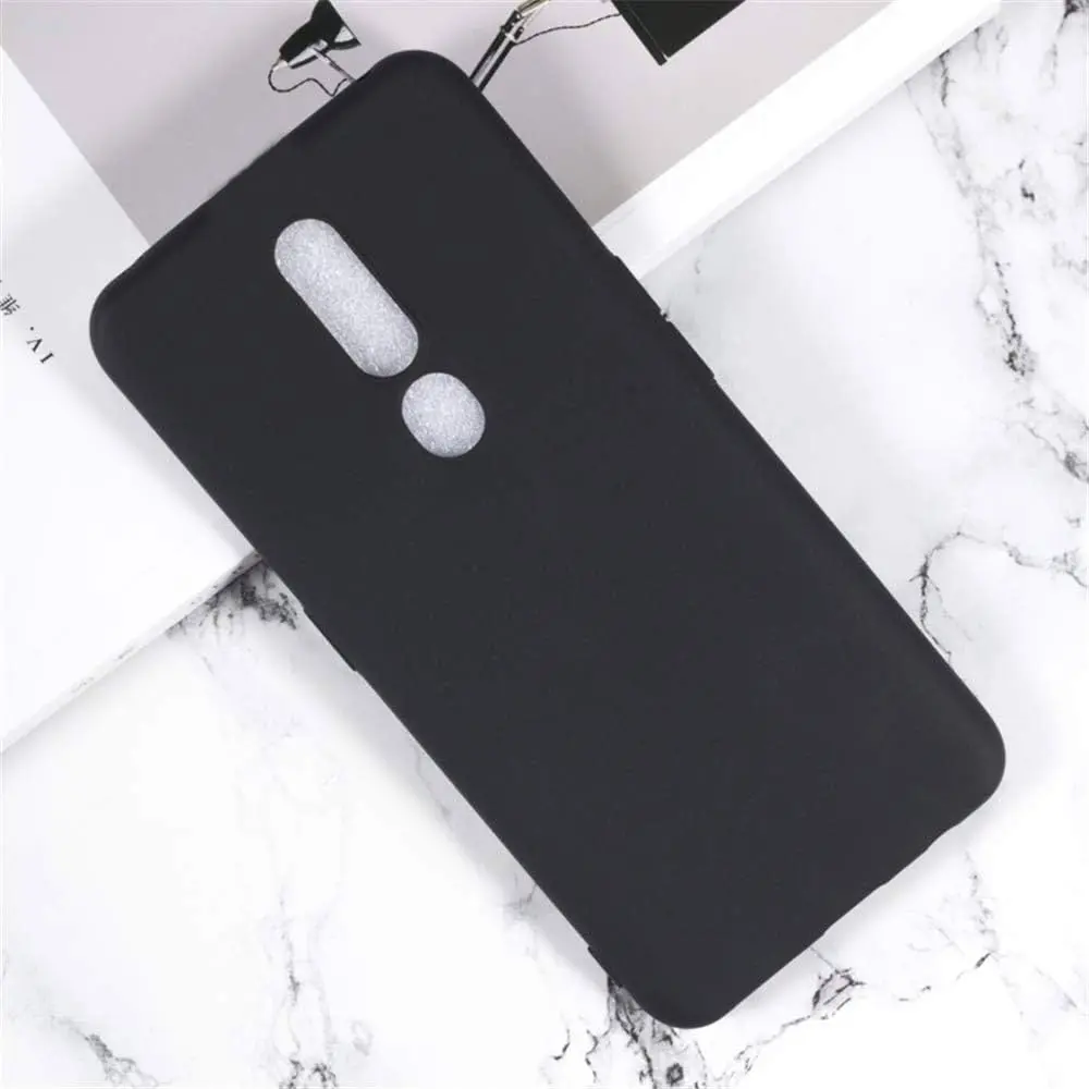 Oppo F11 Matte Soft Silicone Paper Back Case (Black)