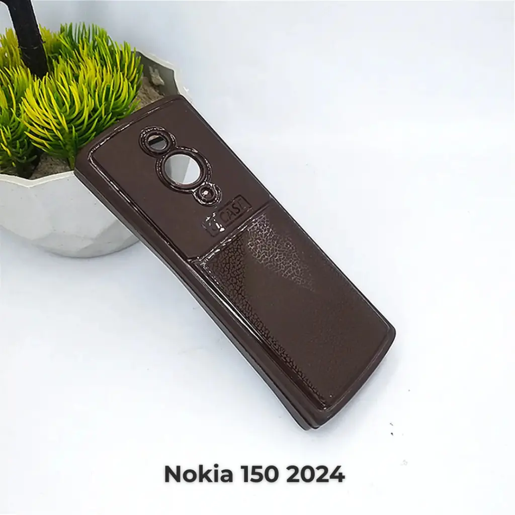 [PO46BNK150 2024-1-34] Nokia 150 2024 Soft Silicone Back Case (Dark Brown)
