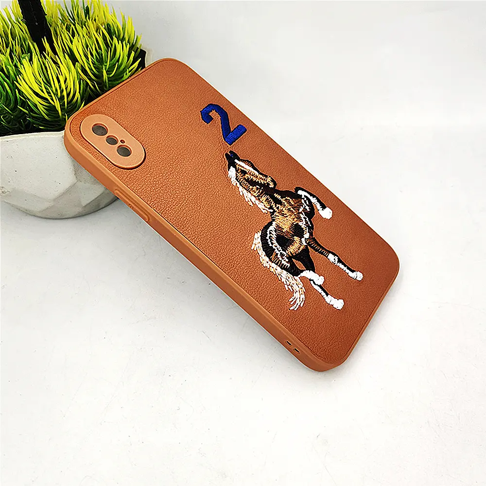 iPhone X|XS Santa Barbara Polo Raquet Back Case (Brown)