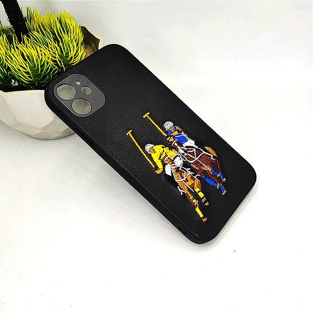 iPhone 11 Santa Barbara Polo Raquet Back Case (Black)