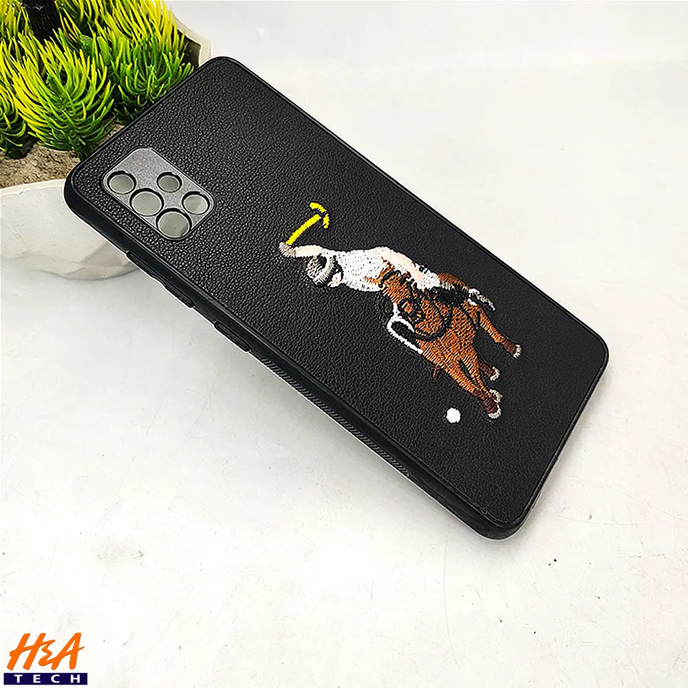 Samsung Galaxy A51 Santa Barbara Polo Raquet Back Case (Black)