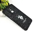 Huawei Mate 10 Lite Soft Silicone Printed Back Case (Black)