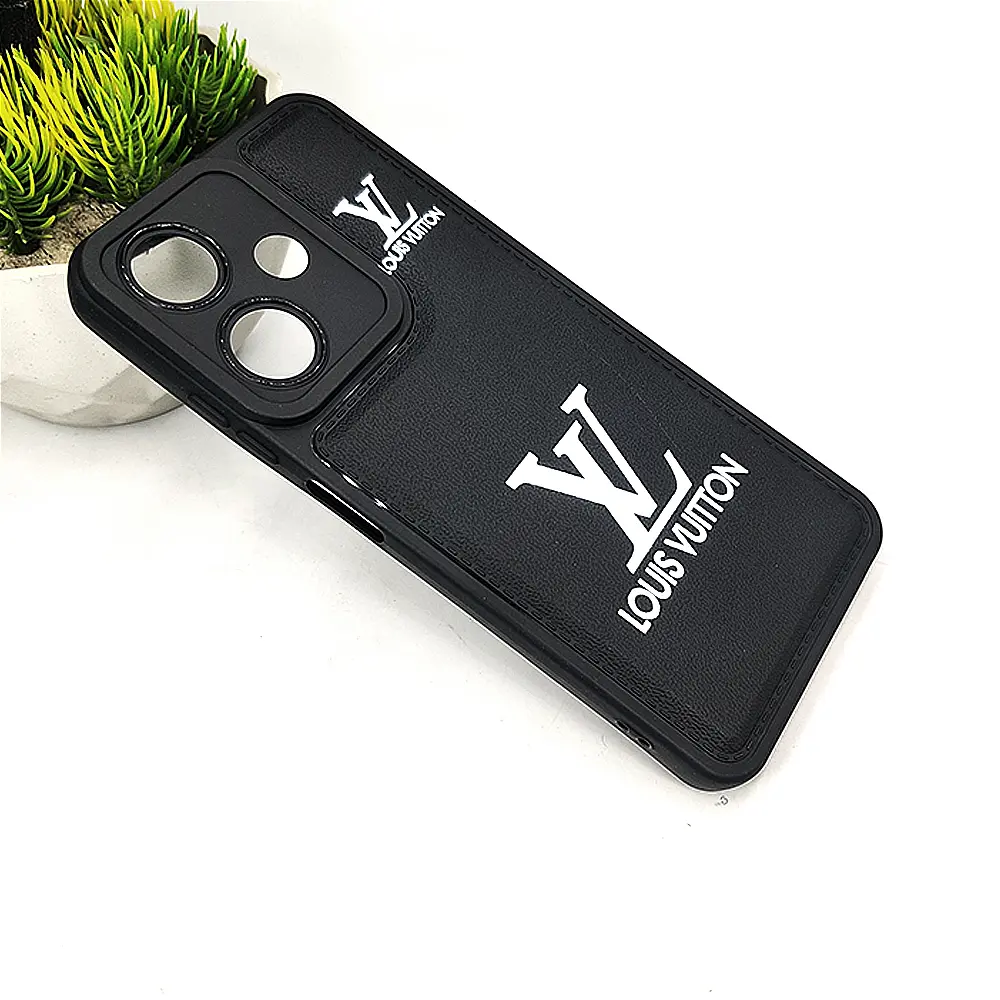 Infinix Hot 30i Soft Silicone Printed Back Case (Black)