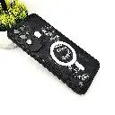 Tecno Pova Neo Soft Silicone Printed Back Case (Black)