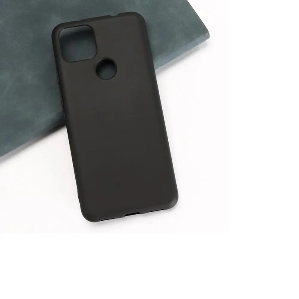 Google Pixel 5 Official Soft Silky Back Case (Black)