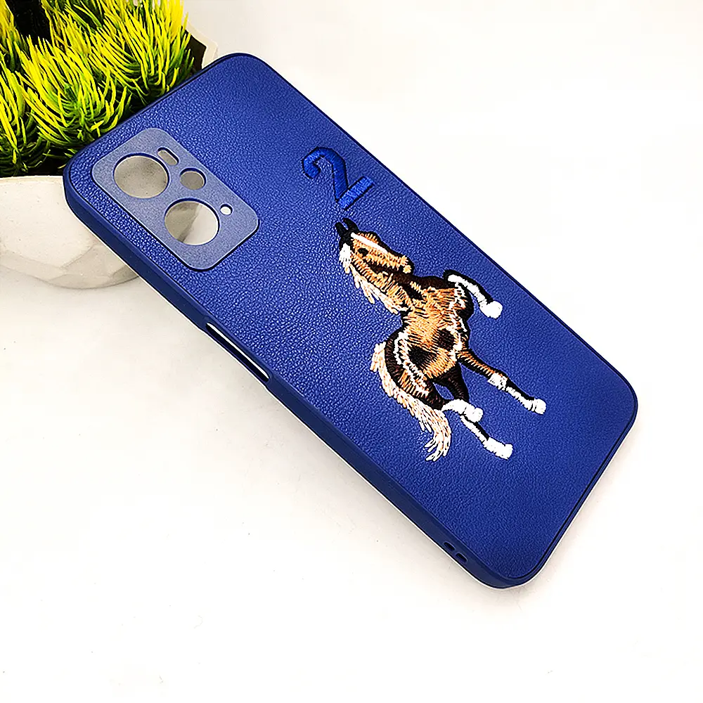 [PO43BOA76-13-17] Oppo A76/A96 Santa Barbara Polo Raquet Back Case (Navy Blue)