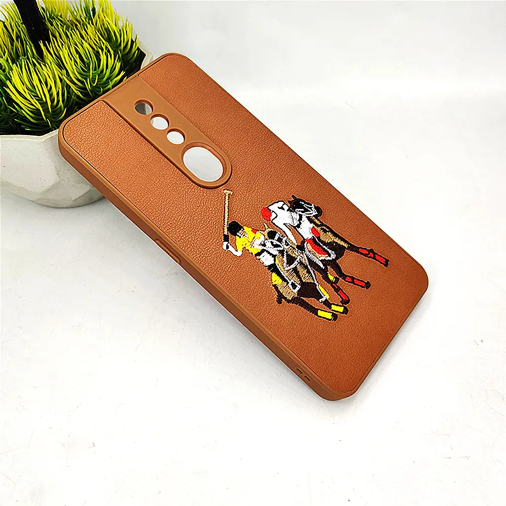 Oppo F11 Pro Santa Barbara Polo Raquet Back Case (Brown)