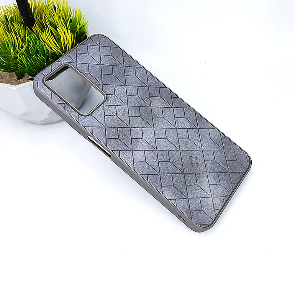 Vivo V23E Spigen Logo Leather Lining Back Case (Natural Titanium)