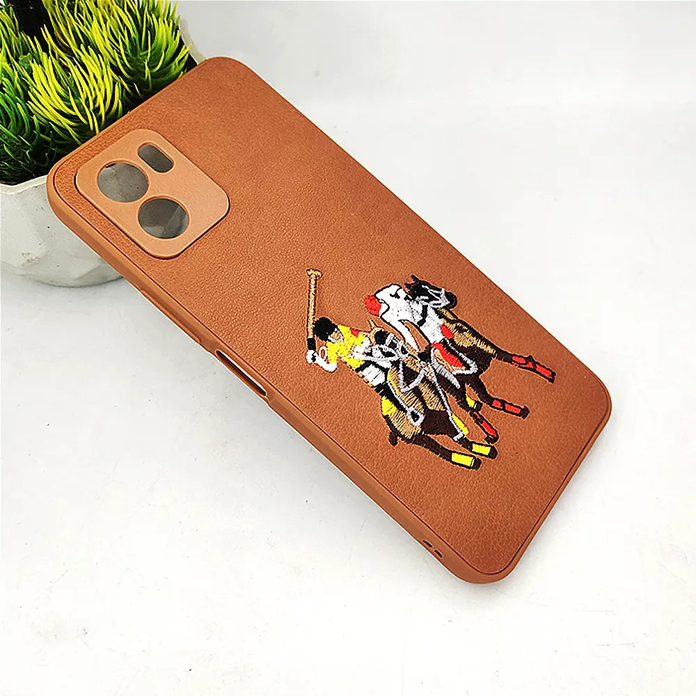 Vivo Y15s|Y15c Santa Barbara Polo Raquet Back Case (Brown)