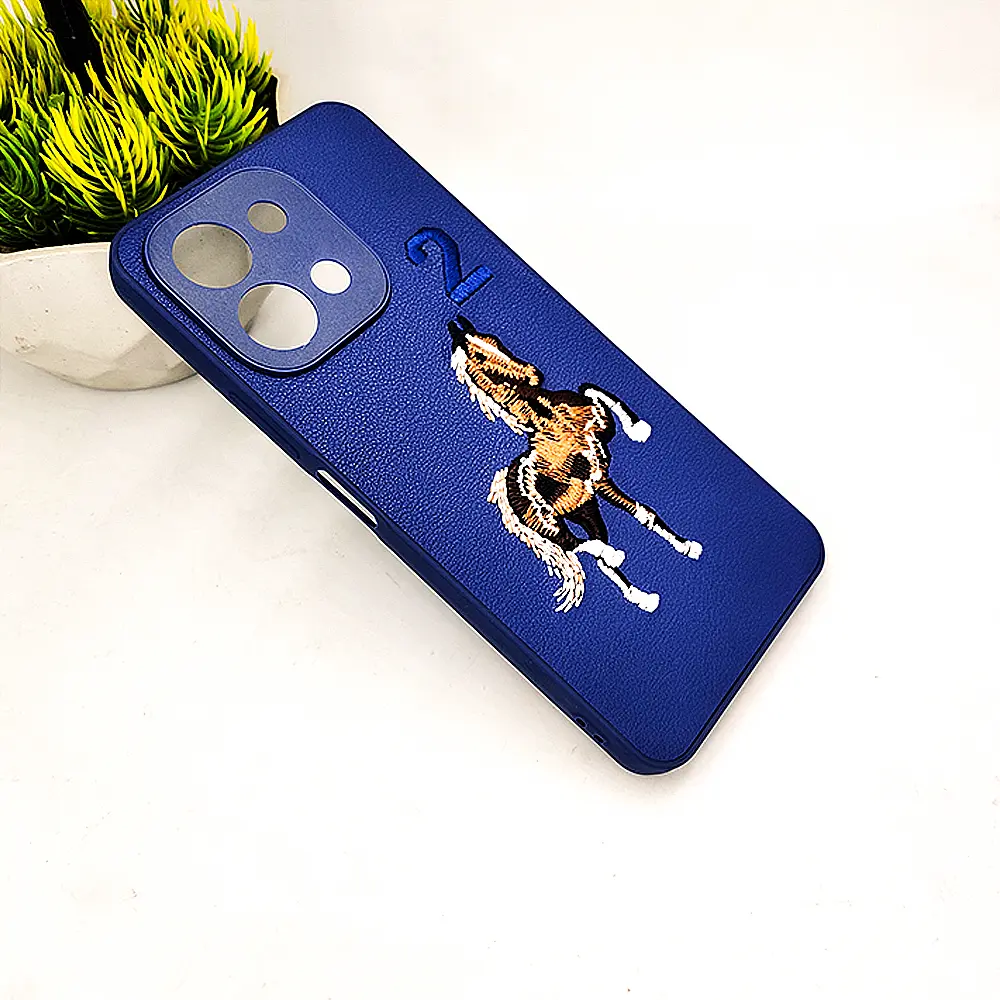 Vivo Y28 4G Santa Barbara Polo Raquet Back Case (Navy Blue)