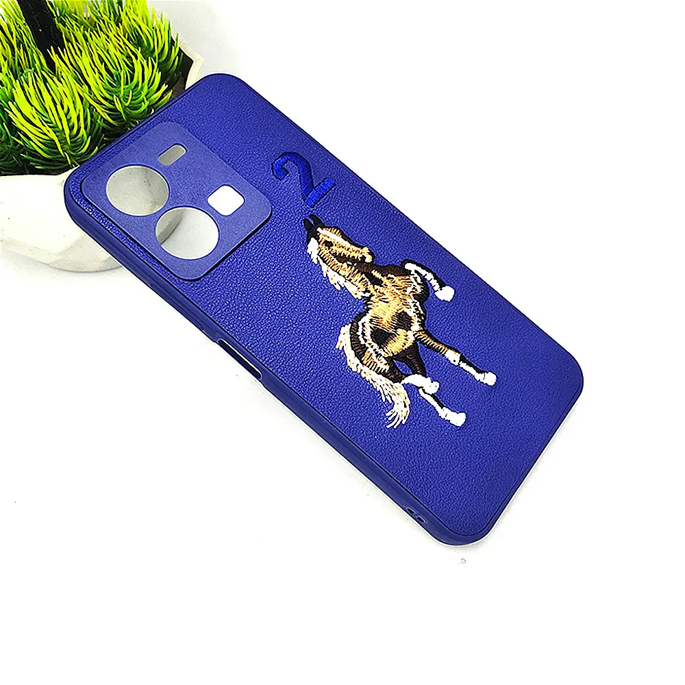 Vivo Y35 4G Santa Barbara Polo Raquet Back Case (Navy Blue)