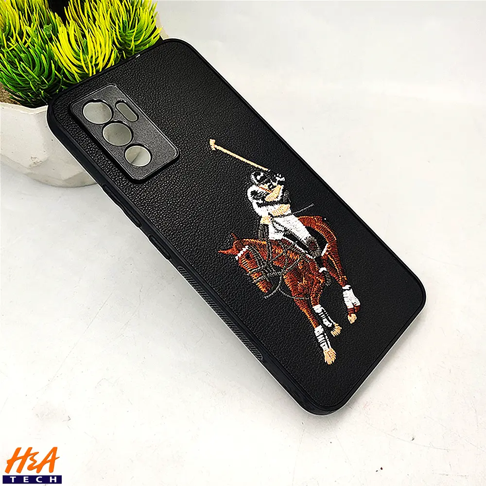 Vivo V23E Santa Barbara Polo Raquet Back Case (Black)
