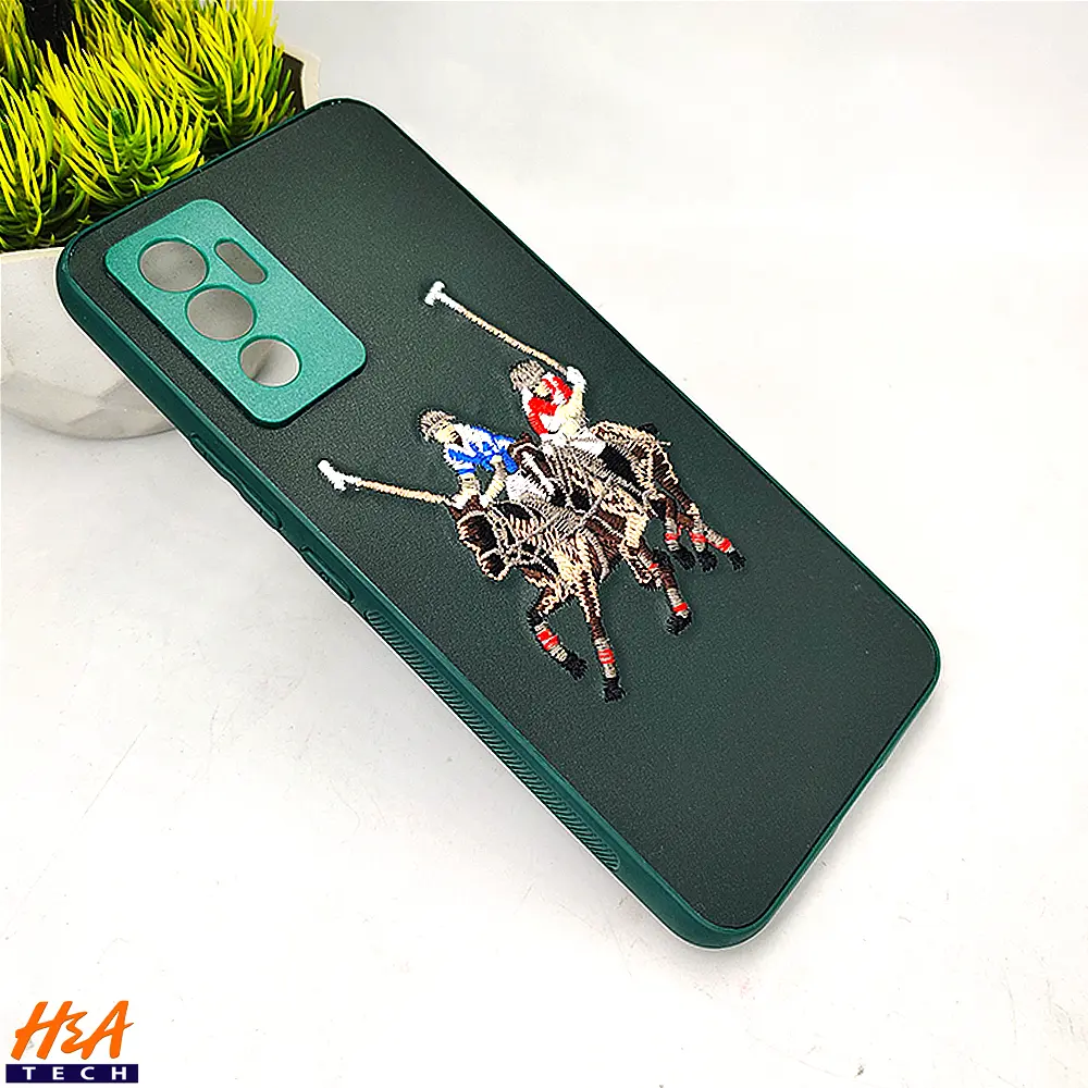 Vivo V23E Santa Barbara Polo Raquet Back Case (Green)