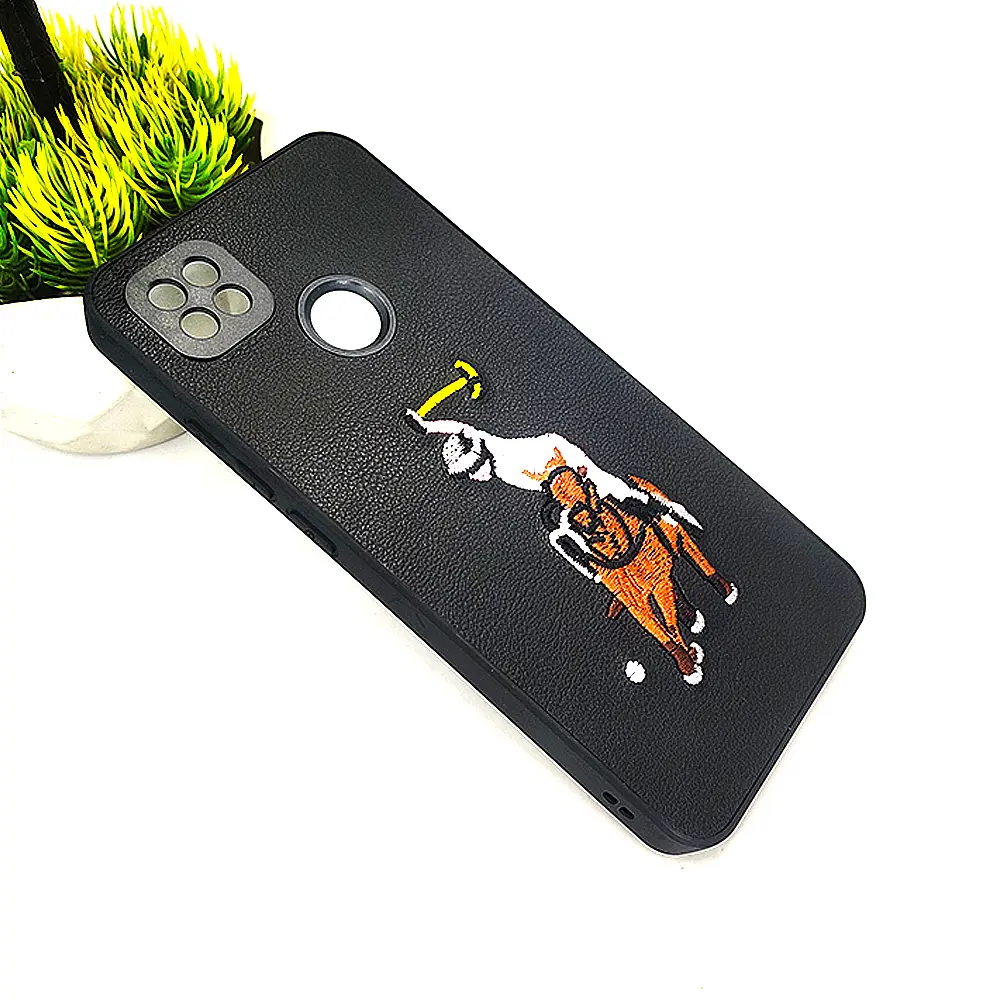 Redmi 9C/10A Santa Barbara Polo Raquet Back Case (Black)