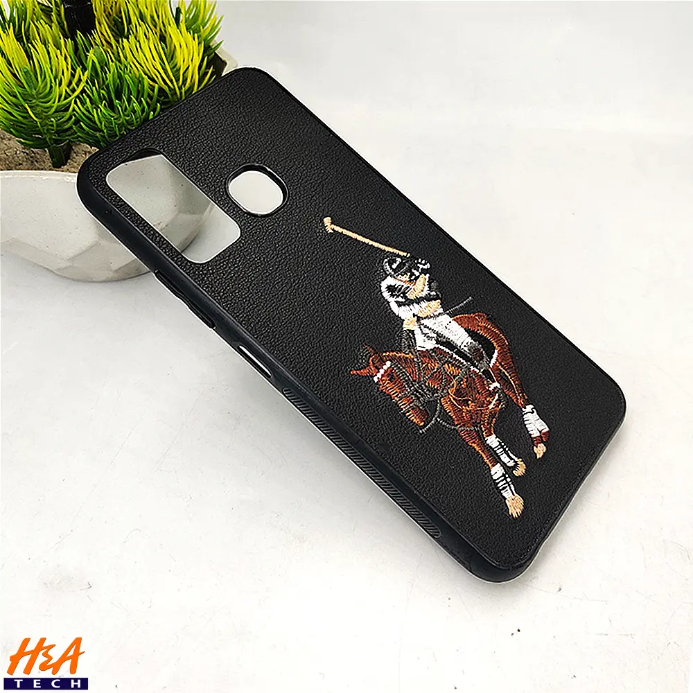 Infinix HOT 9 Santa Barbara Polo Raquet Back Case (Black)