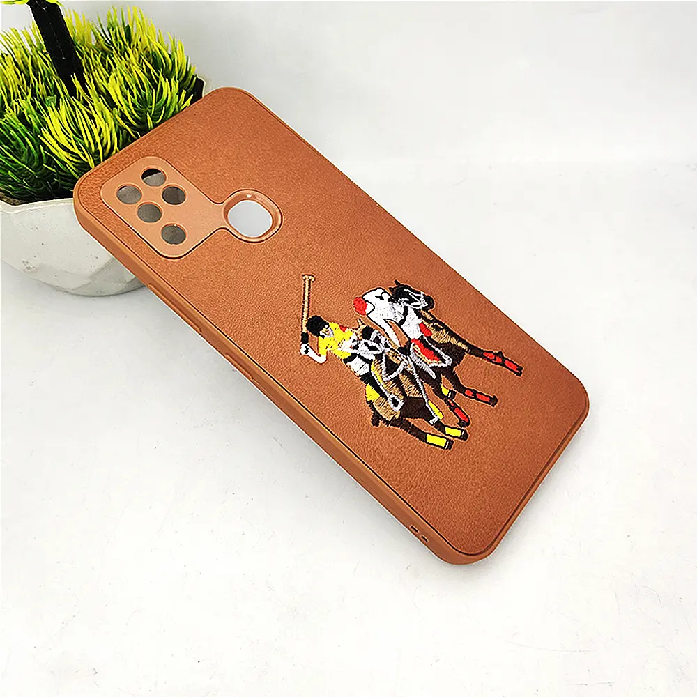 [PO43BIHOT10-13-13] Infinix HOT 10 Santa Barbara Polo Raquet Back Case (Brown)