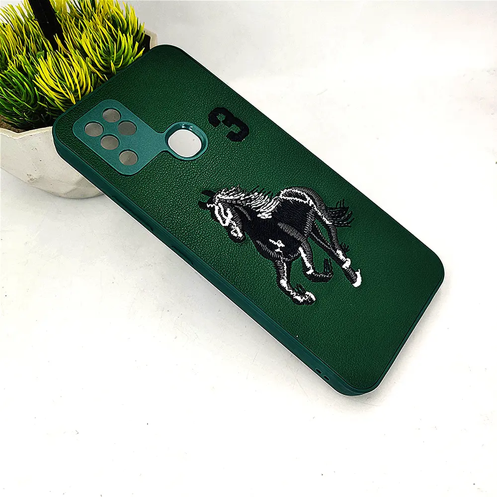 Infinix HOT 10 Santa Barbara Polo Raquet Back Case (Green)
