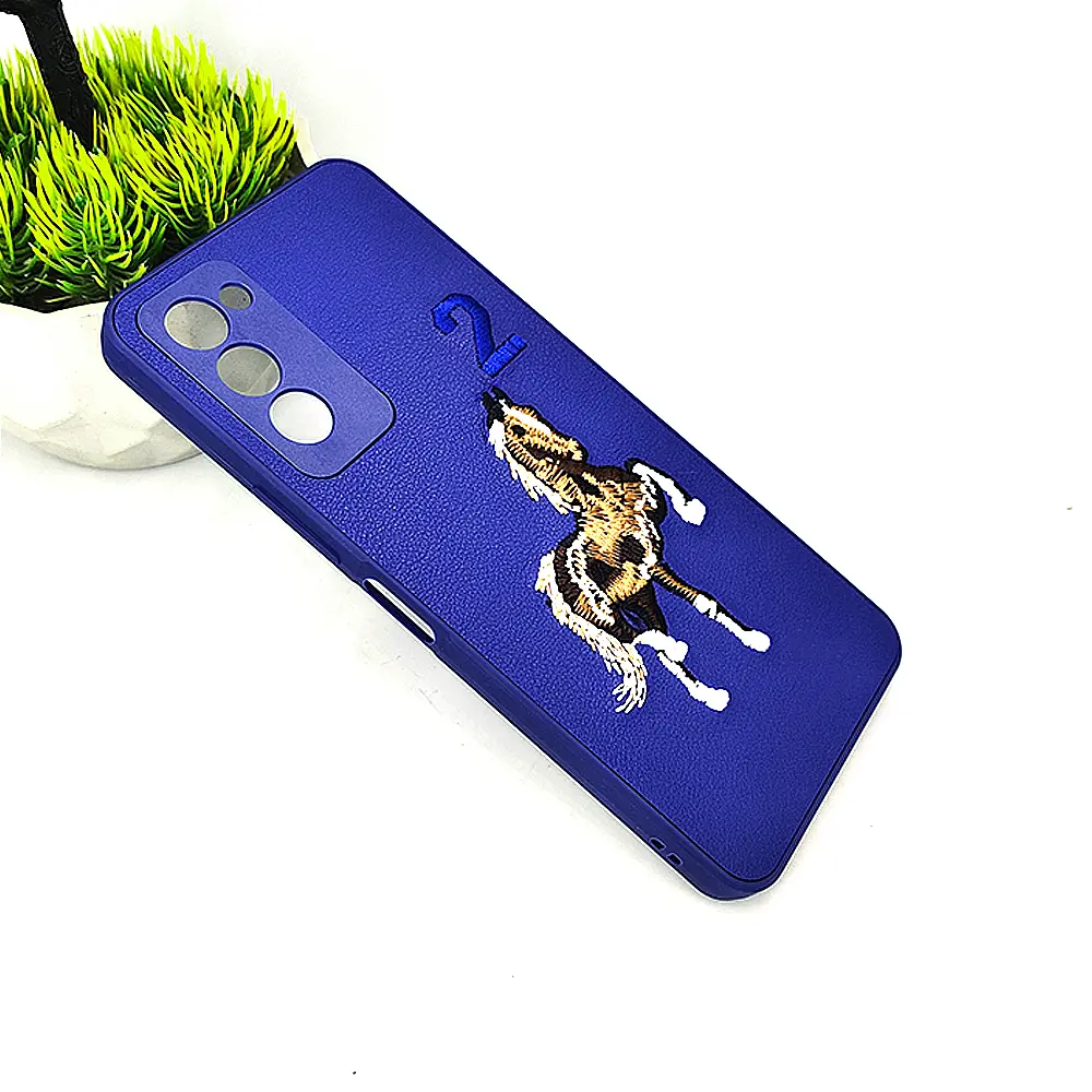 [PO43BTCMN18T-13-17] Tecno Camon 18P/Camon 18T Santa Barbara Polo Raquet Back Case (Navy Blue)