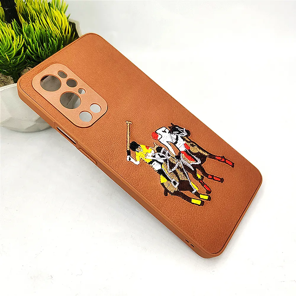 [PO43B1PL9PR-13-13] OnePlus 9 Pro Santa Barbara Polo Raquet Back Case (Brown)
