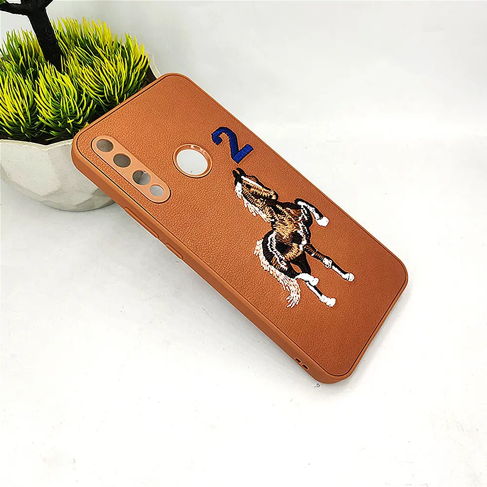 [PO43BHUY9P19-13-13] Huawei Y9 Prime 2019 Santa Barbara Polo Raquet Back Case (Brown)