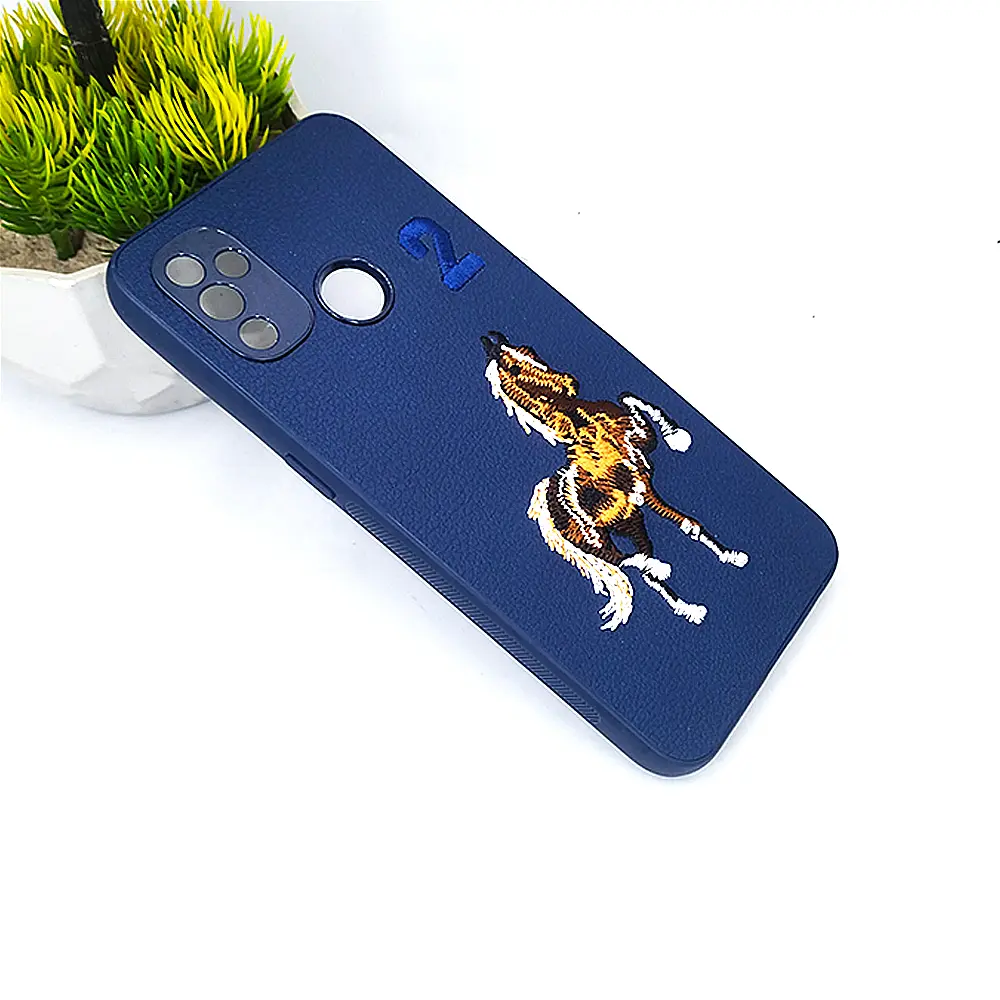 [PO43B1PLNRDN100-2-17] OnePlus Nord N100 Santa Barbara Polo Back Case (Navy Blue)