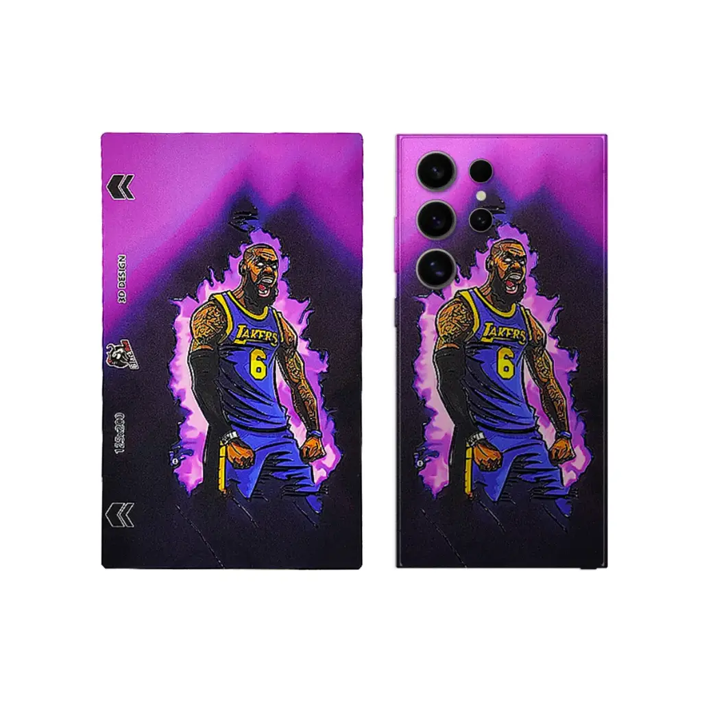 3D Printed Mobile Back Customize Skin (Lakers)