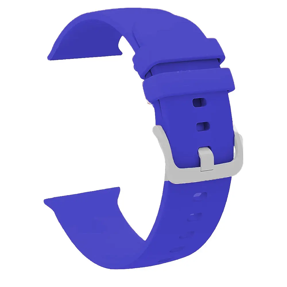 Adidas Cut-Shaped Silicon Rubber Straps for Smart Watch - Blue, 42-49mm