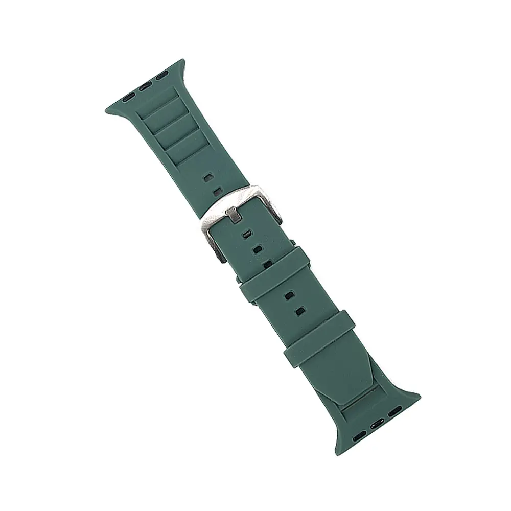 Adidas Cut-Shaped Silicon Rubber Straps for Smart Watch - Green, 42-49mm