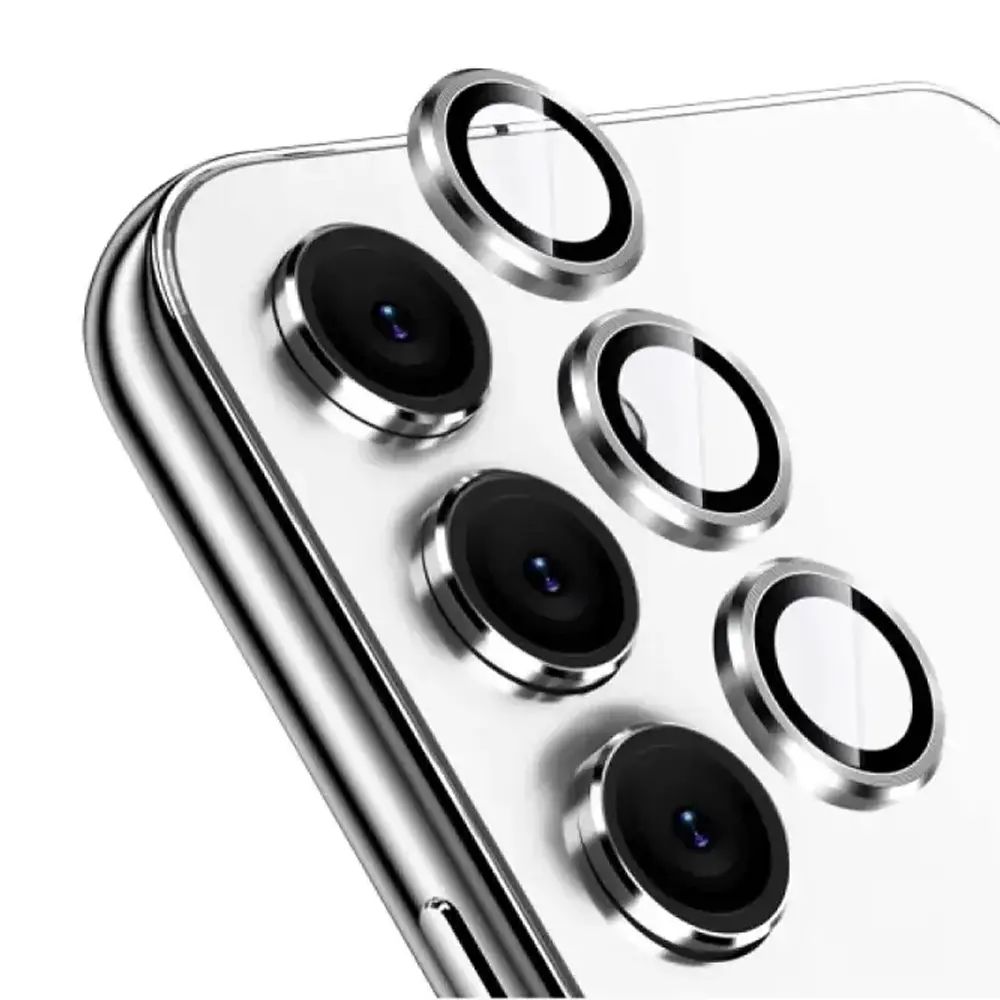 [PL14SA16-3-7] Samsung A16 Camera Rings - Stylish Silver Protection for Your Lens