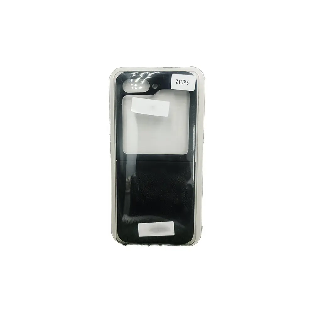 [PO23BSZFLP6-1-2] Samsung Galaxy Z Flip 6 Official Soft Silky Back Case (Black)