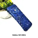 Nokia 130 2024 Soft Silicone Back Case (Navy Blue)