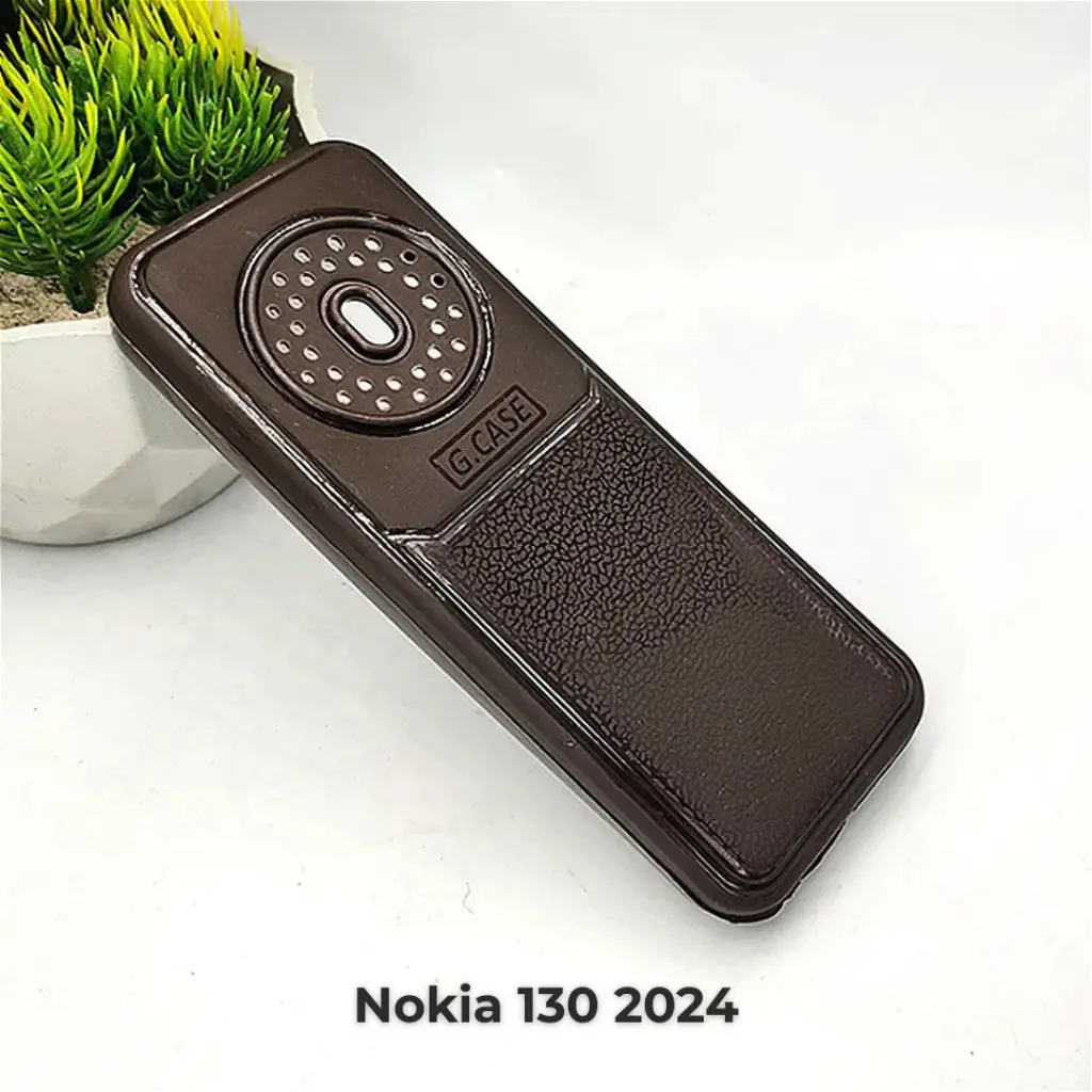 [PO46BNK130 2024-1-34] Nokia 130 2024 Soft Silicone Back Case (Dark Brown)