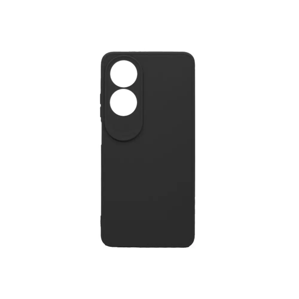 Oppo A60 4G Matte Soft Silicone Paper Back Case (Black)