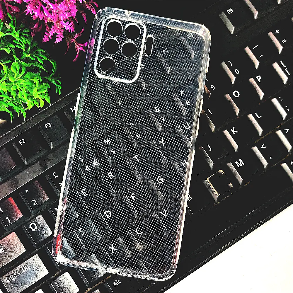 [PO7BOF19PR-3] Oppo F19 Pro|A94 4G|A95 5G|Reno 5 Lite|Reno 5F Dust Plug Transparent Back Case