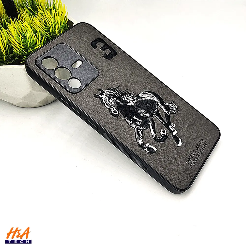 Vivo V23 Santa Barbara Polo Back Case (Gray)