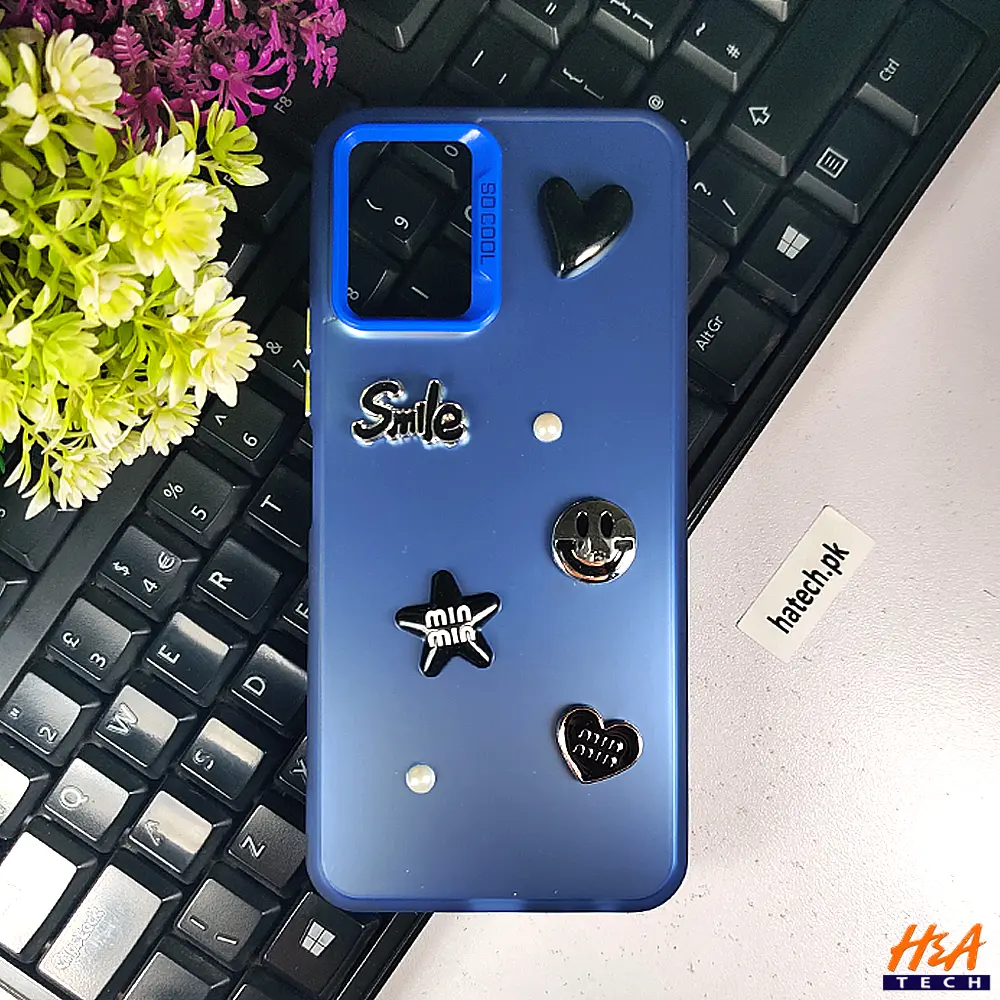  Vivo Y33s|Y33T|Y21T|Y21s So Cool Smile Face Back Case (Blue)