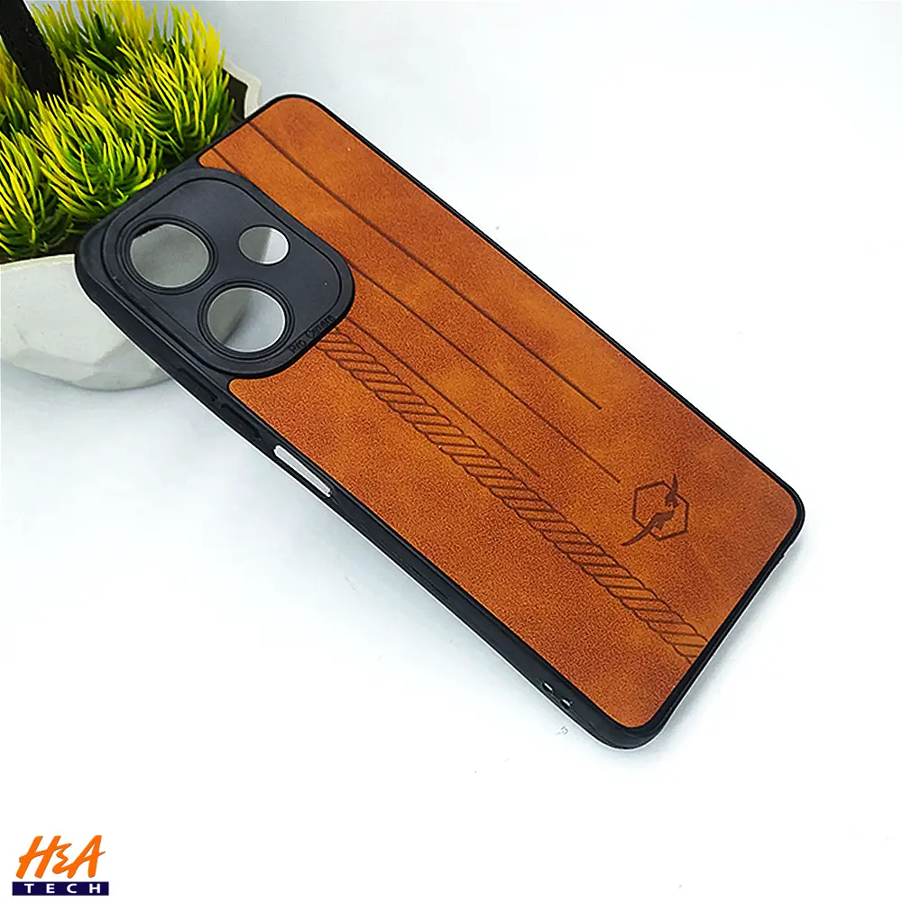 [PO18BIHOT30-2-13] Infinix Hot 30 Soft Leather Back Case (Brown) - Stylish Protection