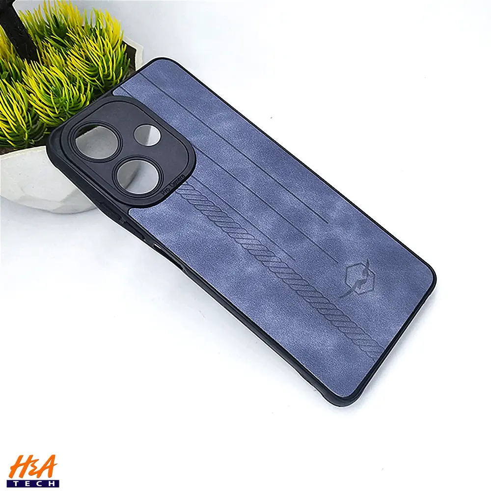 Infinix Hot 30 Soft Leather Back Case (Blue Gray) - Stylish Protection