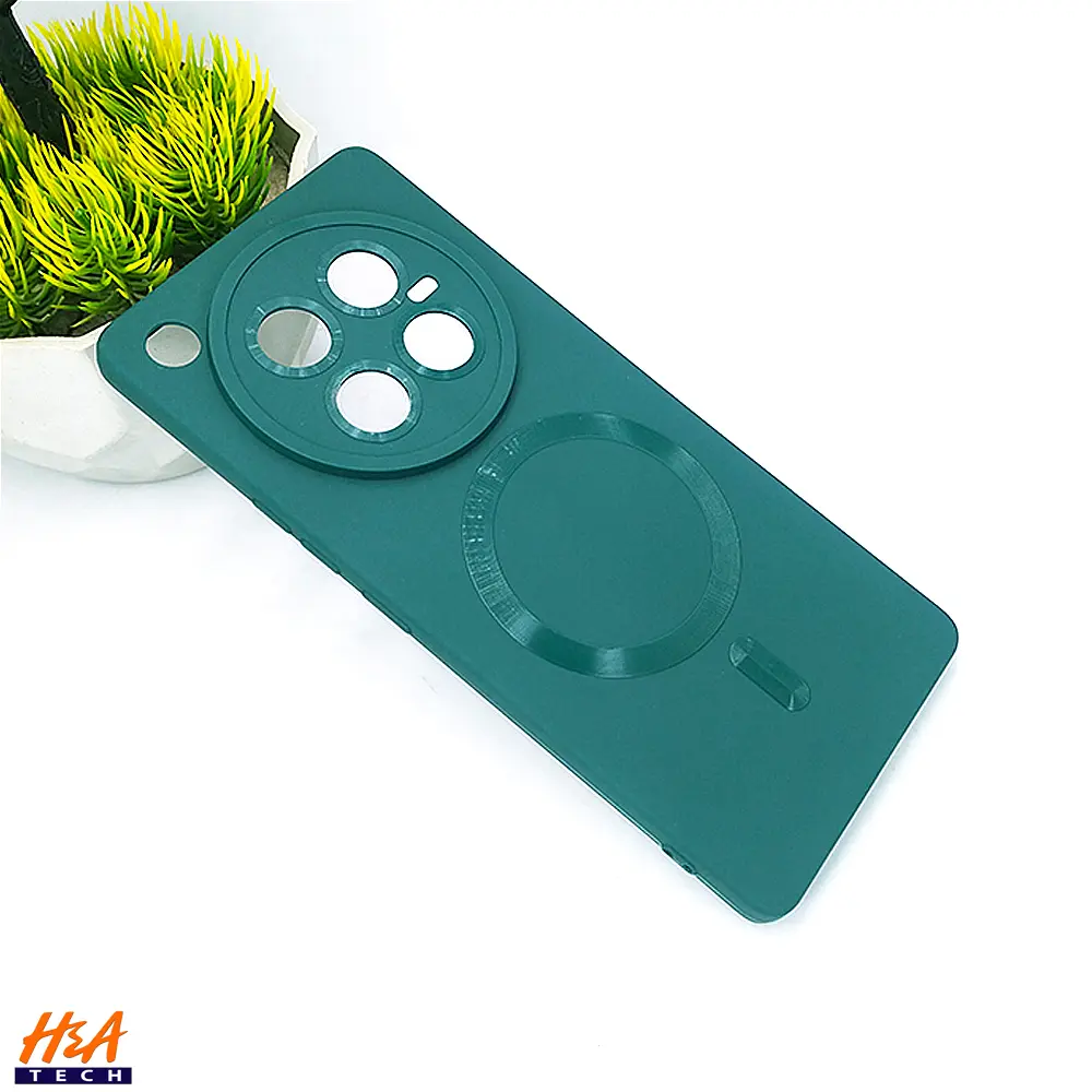 Infinix Zero 40 4G Soft Silicone MagSafe Logo Back Case - Green