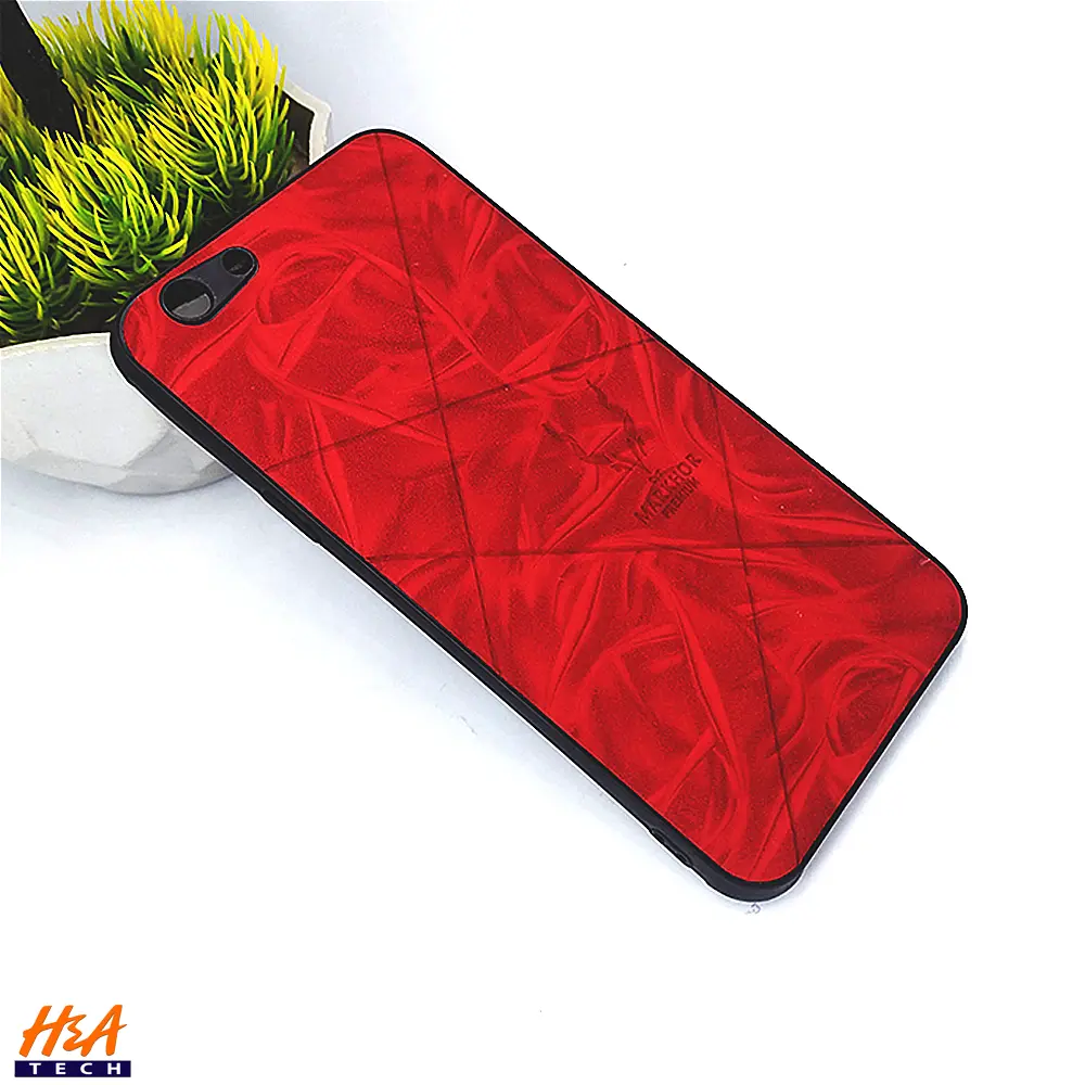 Oppo F1s/A59 Markhor Logo Leather Back Case - Vibrant Red Protection